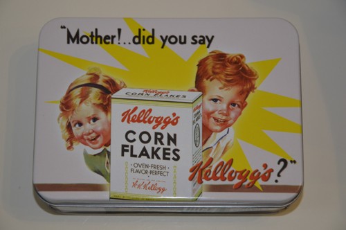 Sandwich Tin Can Box / Sandwich Box 'Kellogg's Mother! ...did you say Kellogg's?'