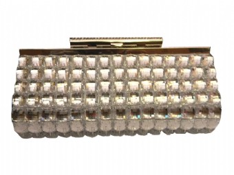 Polly Clutch - Silver