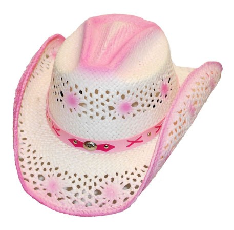 Straw Hat `Rosemary` Pink, Gr. S/M