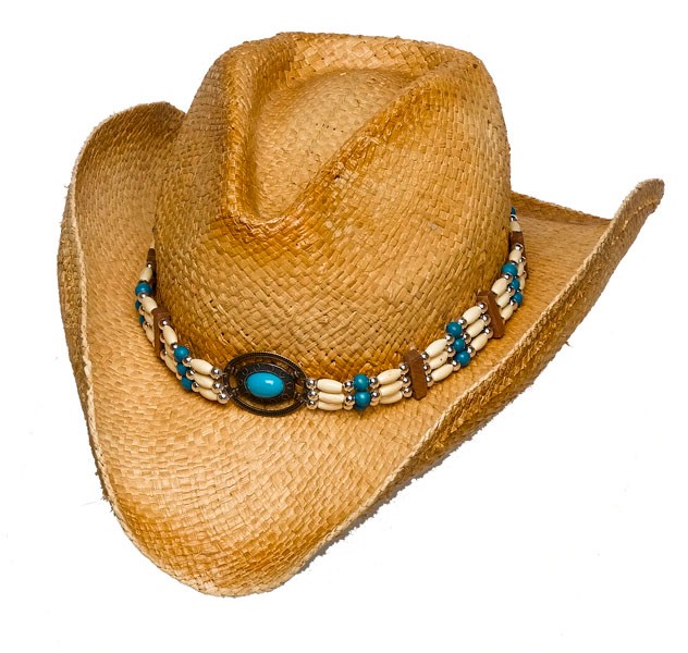 Straw Hat Raffia `Sierra`, Gr. L/XL