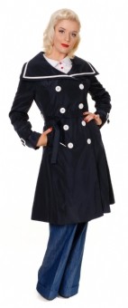 'Susie' Raincoat Trenchcoat Navy Sailor